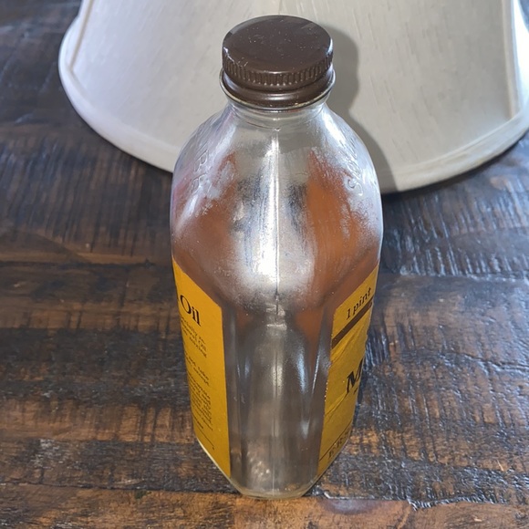 1930's Squibb Mineral Oil Glass Bottle Vintage 1 pint E.R SQUIBB & SON NEW YORK - Picture 4 of 4